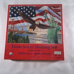 From Sea to Shining Sea SunsOut 1000 Piece Jigsaw Puzzle Semiquincentennial